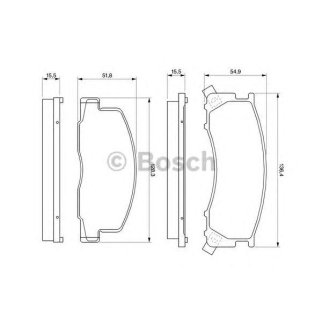 Колодки тормозные BOSCH _0 986 424 183 фото