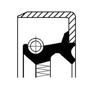 Сальник ступицы CORTECO 12016929B фото