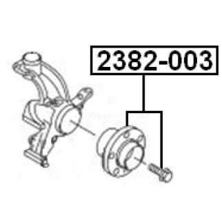 Ступица передняя FEBEST 2382-003 фото 2