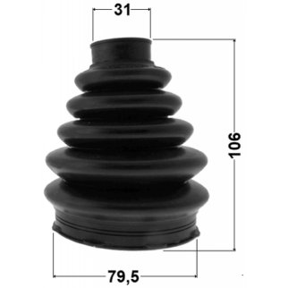 Пыльник ШРУСа FEBEST 2117P-FOCII фото 2 Пыльник ШРУСа FEBEST 2117P-FOCII фото 2