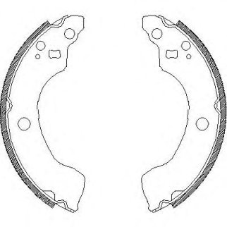 4189.00_!колодки барабанные Nissan Almera 1.5-1.8/1.5dCi/2.2Di/dCi 00-06 фото