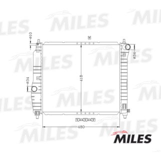 Радиатор основной MILES ACRM023 фото