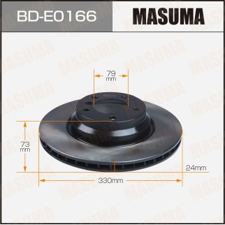 Диск тормозной MASUMA front BMW X1 (E84), 3-SERIES (E92) фото