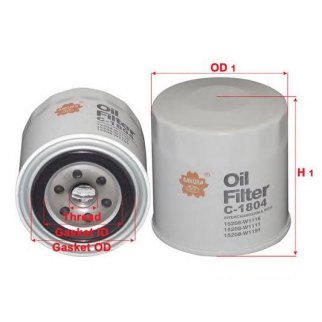 Фильтр масляный SAKURA C1804 фото