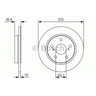 Диск тормозной задний BOSCH 0 986 479 S64 фото