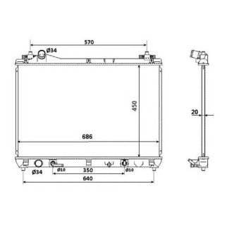 Радиатор основной NRF 53702 фото