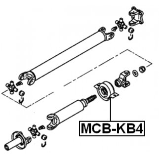 Подшипник подвесной FEBEST MCB-KB4 фото 2