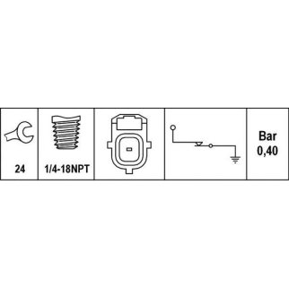 Датчик давл.масла FORD FOCUS 1.8I/2.0I 16V 98-, MAZDA TRIBUTE 2.0I 00- фото