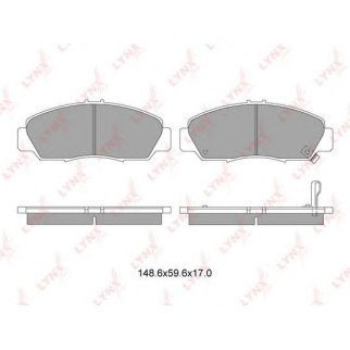 Колодки тормозные передние к-кт LYNXauto BD-3411 фото