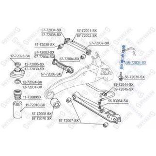 56-72031-SX_к-кт втулок стабилизатора заднего! Mitsubishi Carisma all 99> фото