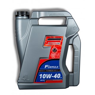 Масло моторное Fastroil Formula F10 10W-40 полусинтетическое 4 л 4870200751691 фото