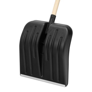 Лопата снеговая пластиковая 360х405х1550мм деревянный черенок СИБРТЕХ фото 4