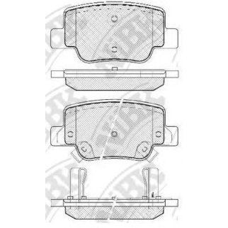 Колодки тормозные задние к-кт NiBK PN1842 фото