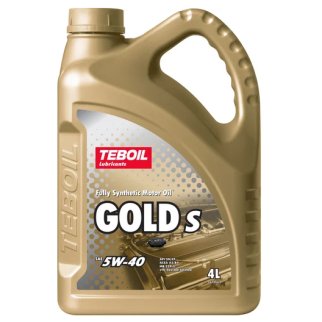 Масло моторное TEBOIL GOLD S 5W-40 синтетическое 4 л 3468033 фото
