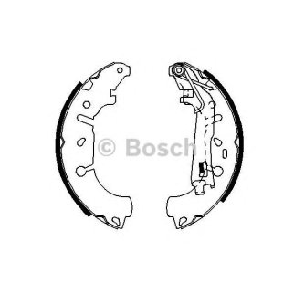 Колодки барабанные к-кт BOSCH 0 986 487 703 фото