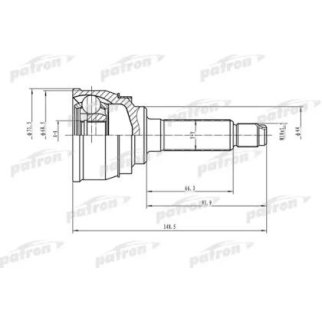 ШРУС наружный 19x44x23 DAEWOO TICO (KLY3) 95-00 фото