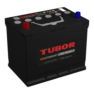 Аккумуляторная батарея TUBOR ASIA STANDART 6СТ72 прям. 258х175х221 620A D26R фото
