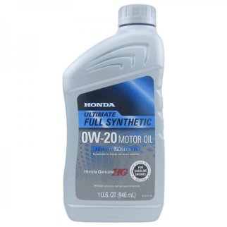 Масло моторное HONDA Ultimate Full Synthetic SN PLUS/GF-5 0W-20 синтетическое 0.946 л 08798-9037 фото