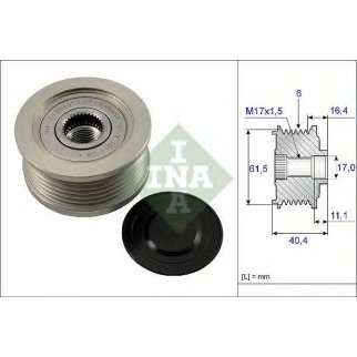 Шкив генератора INA 535 0115 10 фото