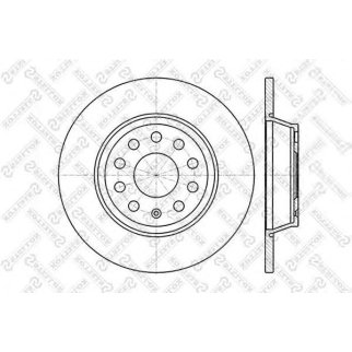 6020-4840-SX_диск тормозной задний!Mitsubishi Carisma,Volvo S40/V40 1.6-1.9D 95> фото
