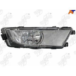 Фара противотуманная R SKODA OCTAVIA 13- хром фото