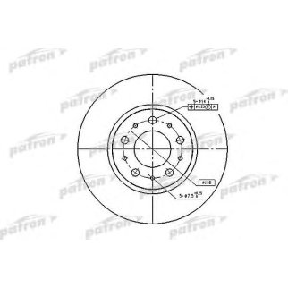 Диск тормозной PATRON PBD1697 фото