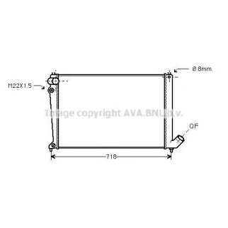 Радиатор основной AVA CNA2105 фото