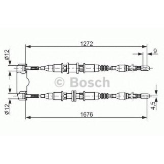 Трос стояночного тормоза BOSCH 1 987 477 136 фото
