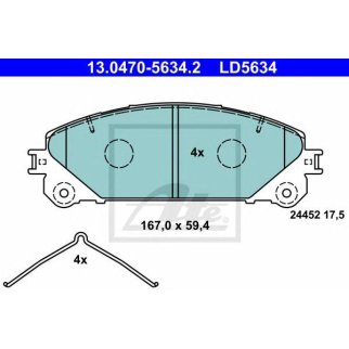 Колодки торм.пер. CERAMIC фото