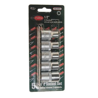 Набор головок 1/2" Е12-20 (5пр) ROCK FORCE* фото