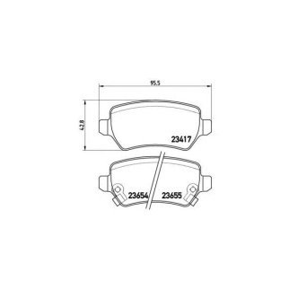 Колодки тормозные к-кт brembo P 59 038 фото