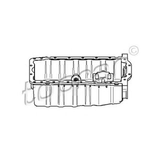 Поддон масляный AUDI: A3 96-03  SEAT: CORDOBA 02-, CORDOBA Vario 99-02, CORDOBA хэтчбек 99-02, IBIZA III 99-02, IBIZA IV 02-, IBIZA V 08-, IBIZA V SPORTCOUPE 08 фото