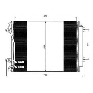 Радиатор кондиционера (конденсер) NRF 35613 фото