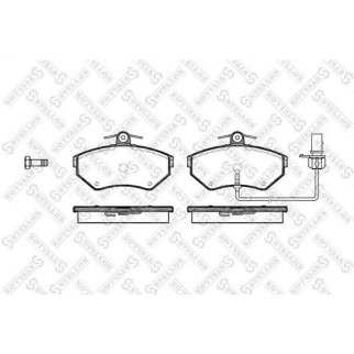 642 012B-SX_колодки дисковые п.! с антискр. пл. Audi A4, VW Passat 1.6-3.0/TDi/2.0FSi/3.2FSi 94> фото