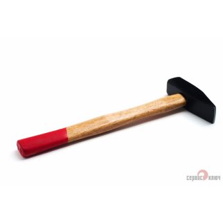 Молоток 800гр. квадратный боек с деревянной ручкой СЕРВИС КЛЮЧ фото 1