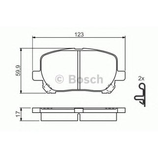 Колодки тормозные передние к-кт BOSCH 0 986 424 761 фото