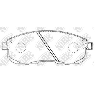 Колодки тормозные передние к-кт NiBK PN2201 фото